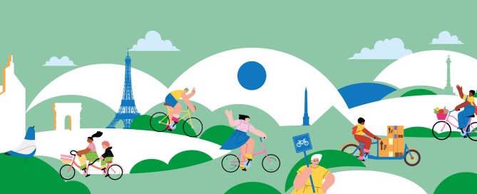 Illustration Paris en selle